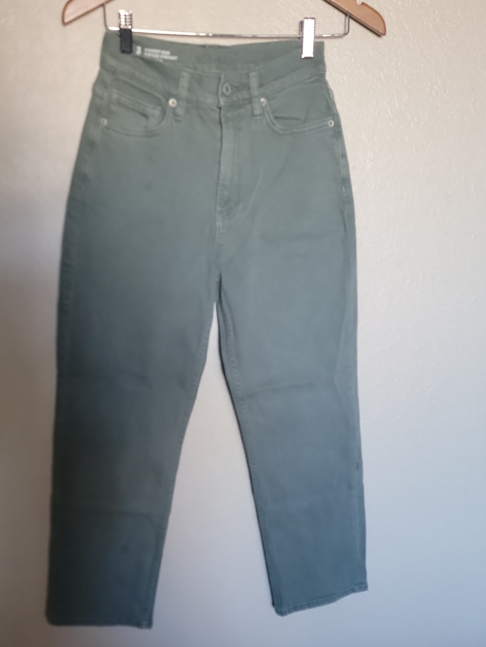 Arizona Jean Company Sage Green High-Rise Jeans